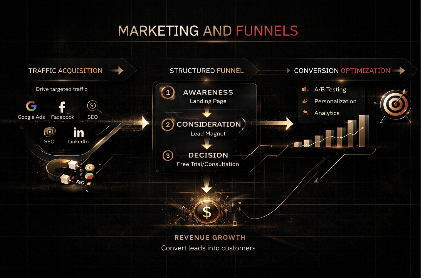 MARKETING & FUNNELS